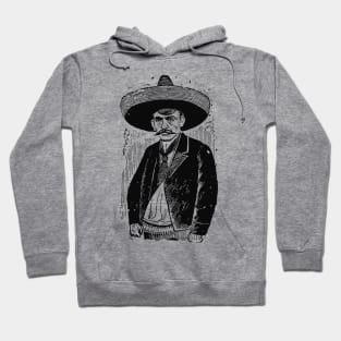 Emiliano Zapata Salazar Drawing Hoodie